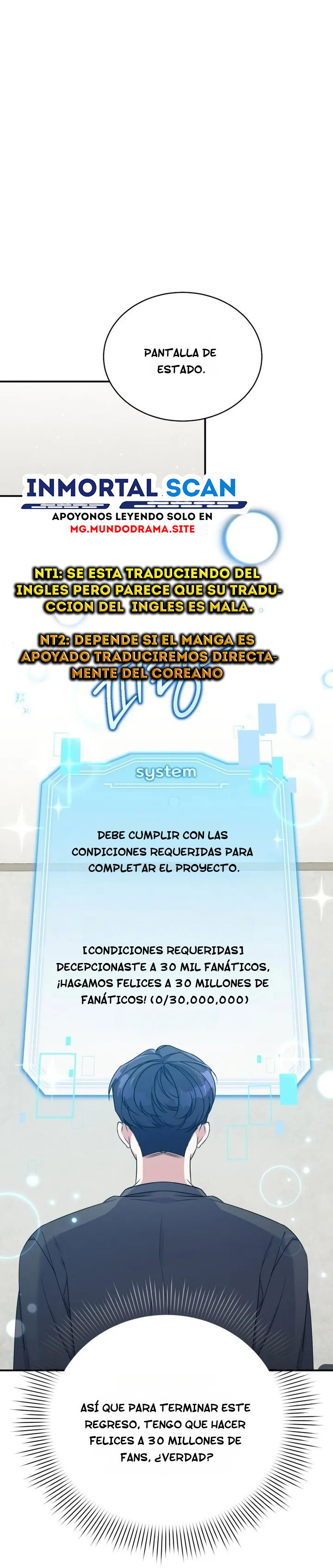 Una regresión en blanco para el ídolo que perdió su mentalidad original capítulo 3 página 2
