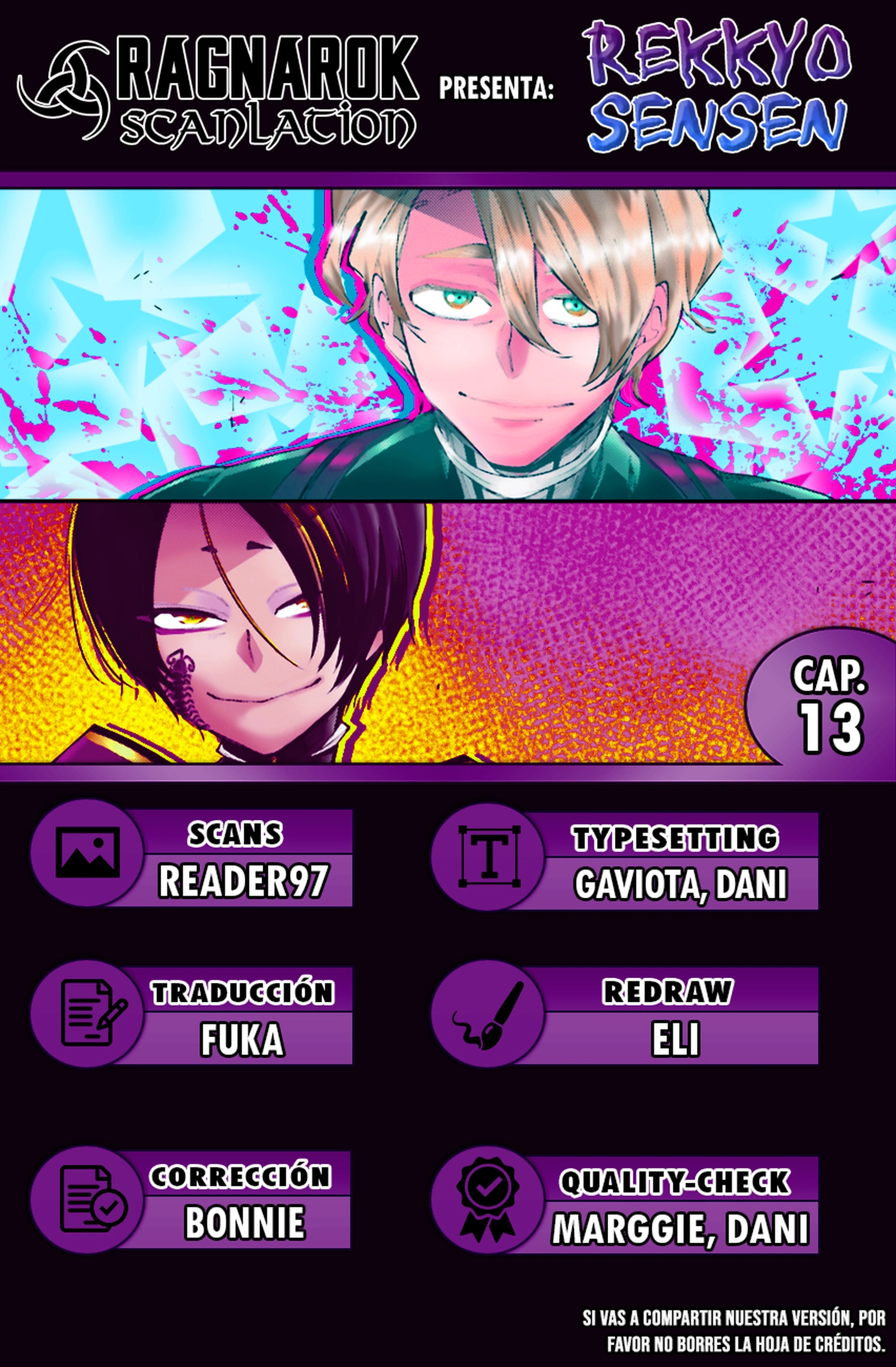 Rekkyou Sensen capítulo 13 página 1