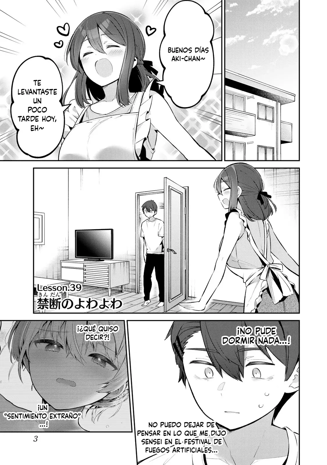 Yowayowa Sensei capítulo 39 página 3