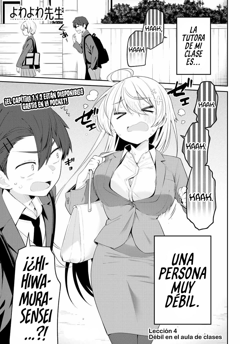 Yowayowa Sensei capítulo 4 página 2