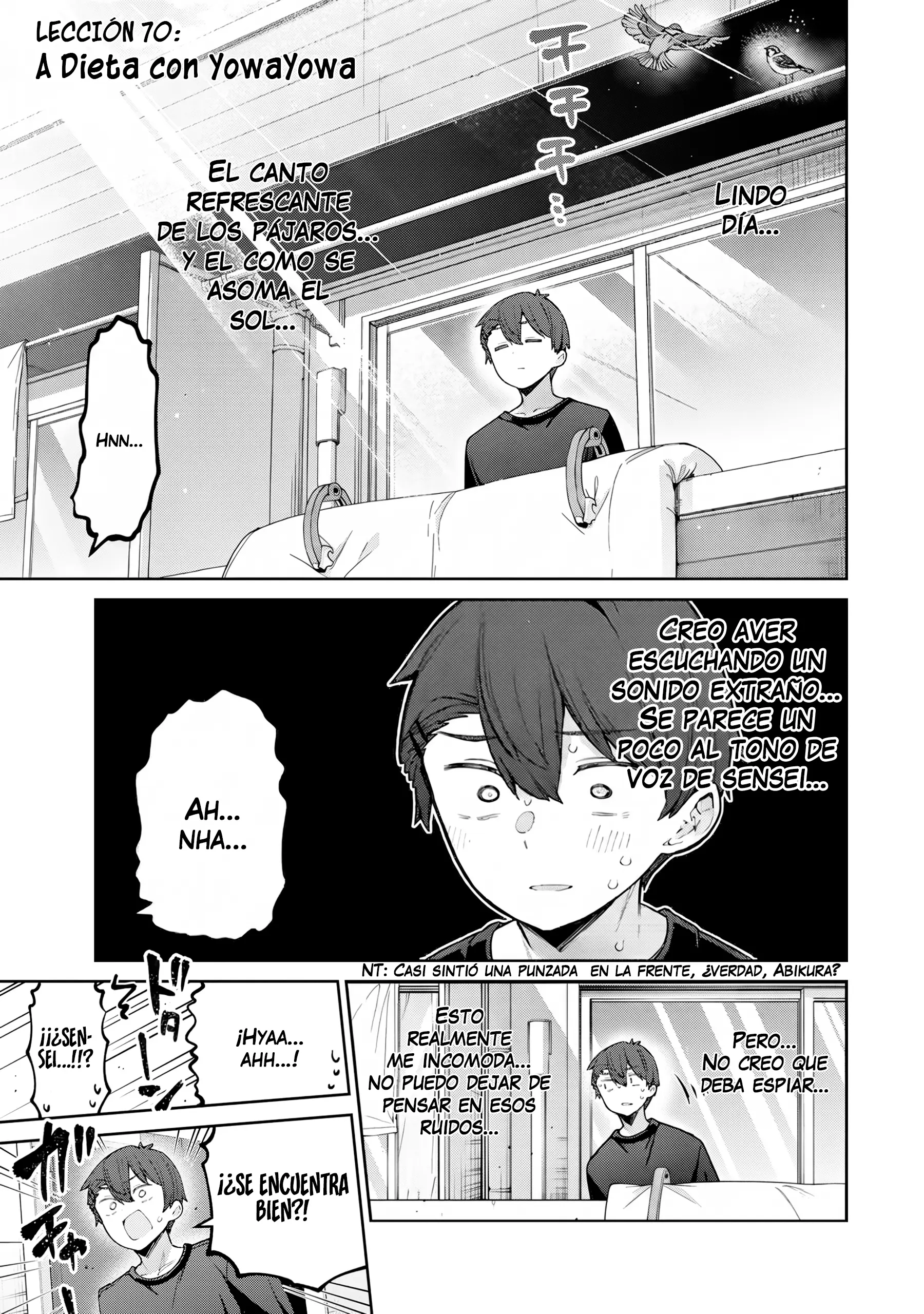 Yowayowa Sensei capítulo 70 página 2