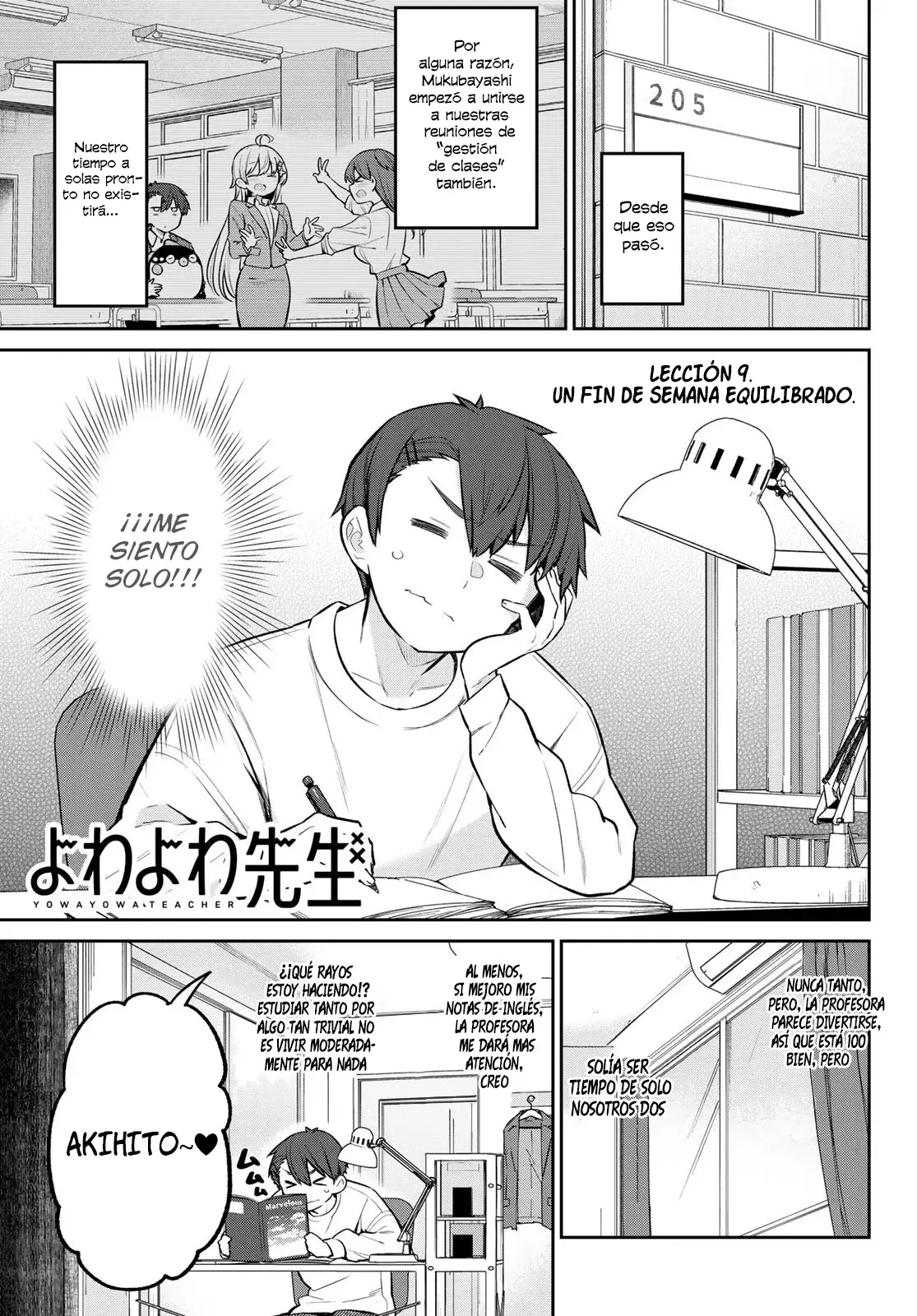 Yowayowa Sensei capítulo 9 página 2