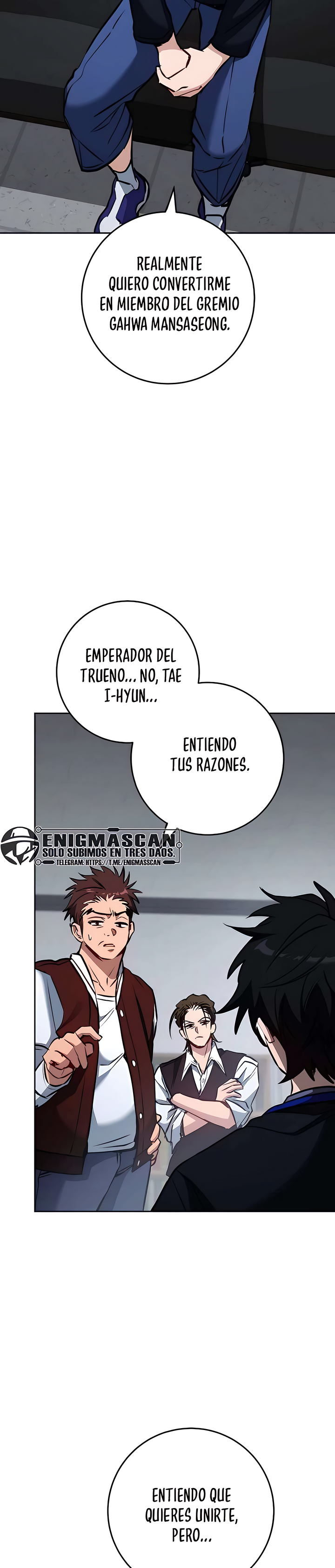 El Emperador del Trueno escribe desde las sombras capítulo 8 página 38