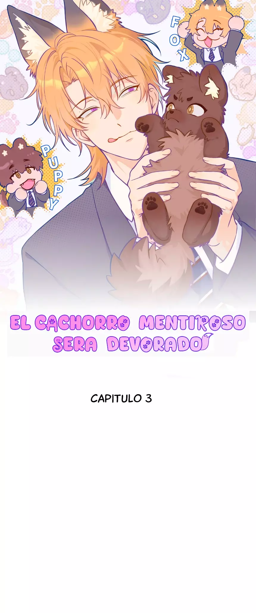 el cachorro mentiroso será devorado capítulo 3 página 1