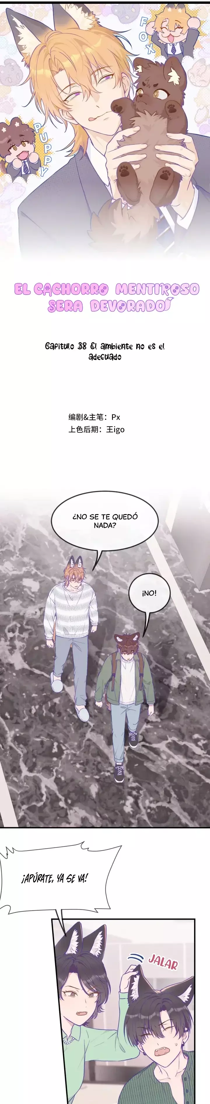 el cachorro mentiroso será devorado capítulo 38 página 1