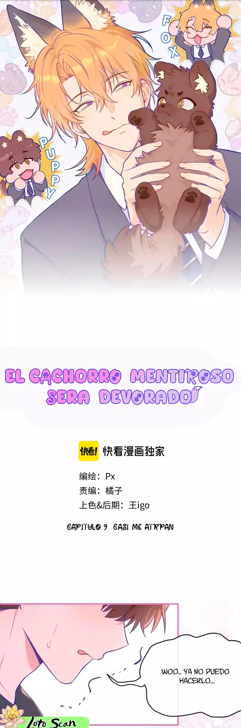 el cachorro mentiroso será devorado capítulo 9 página 1