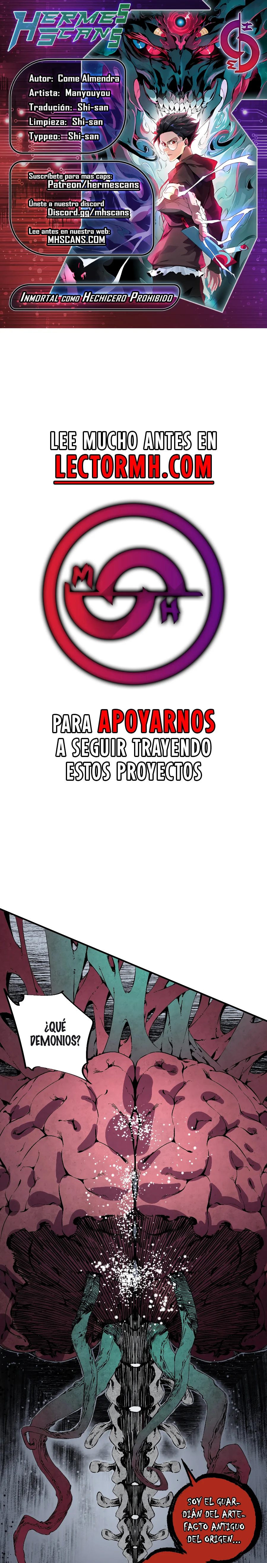 Inmortal Como un Hechicero Prohibido capítulo 36 página 1