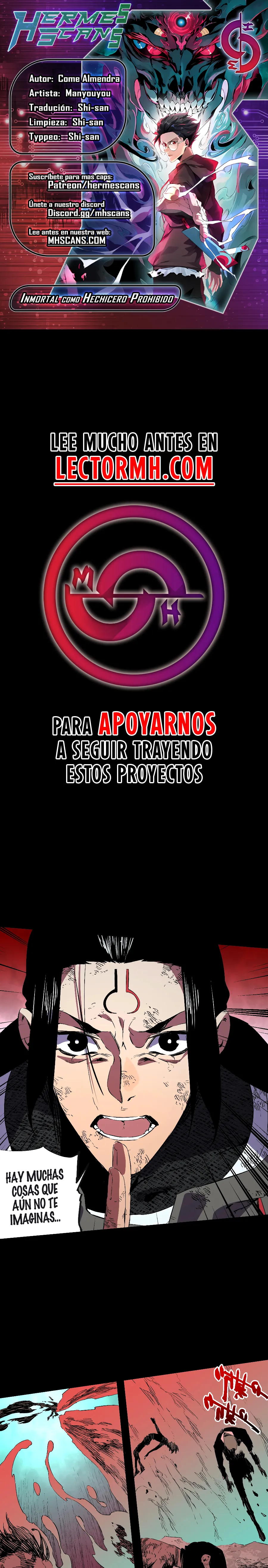 Inmortal Como un Hechicero Prohibido capítulo 50 página 1