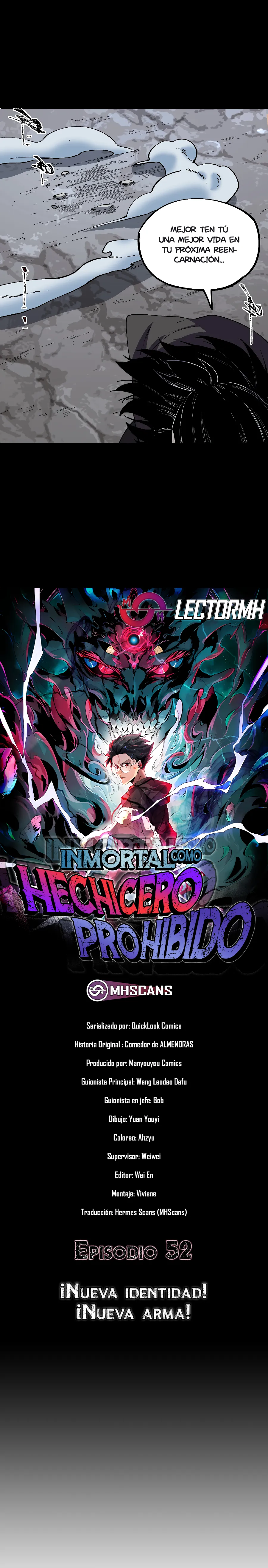 Inmortal Como un Hechicero Prohibido capítulo 52 página 3