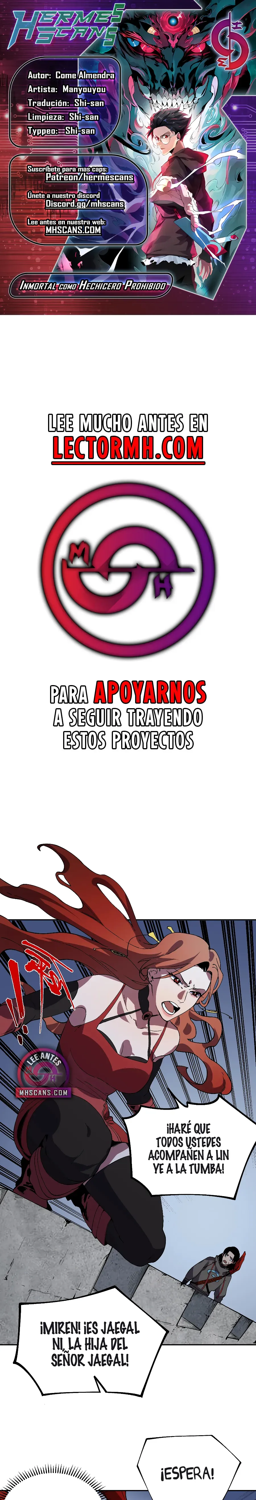 Inmortal Como un Hechicero Prohibido capítulo 56 página 1