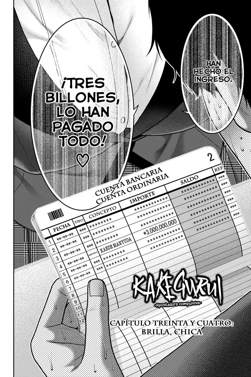 Kakegurui: Compulsive Gambler capítulo 34 página 3