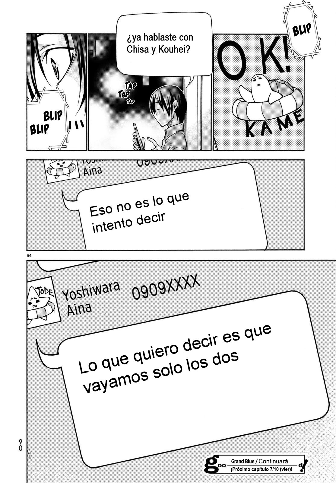 Grand Blue capítulo 37 página 64