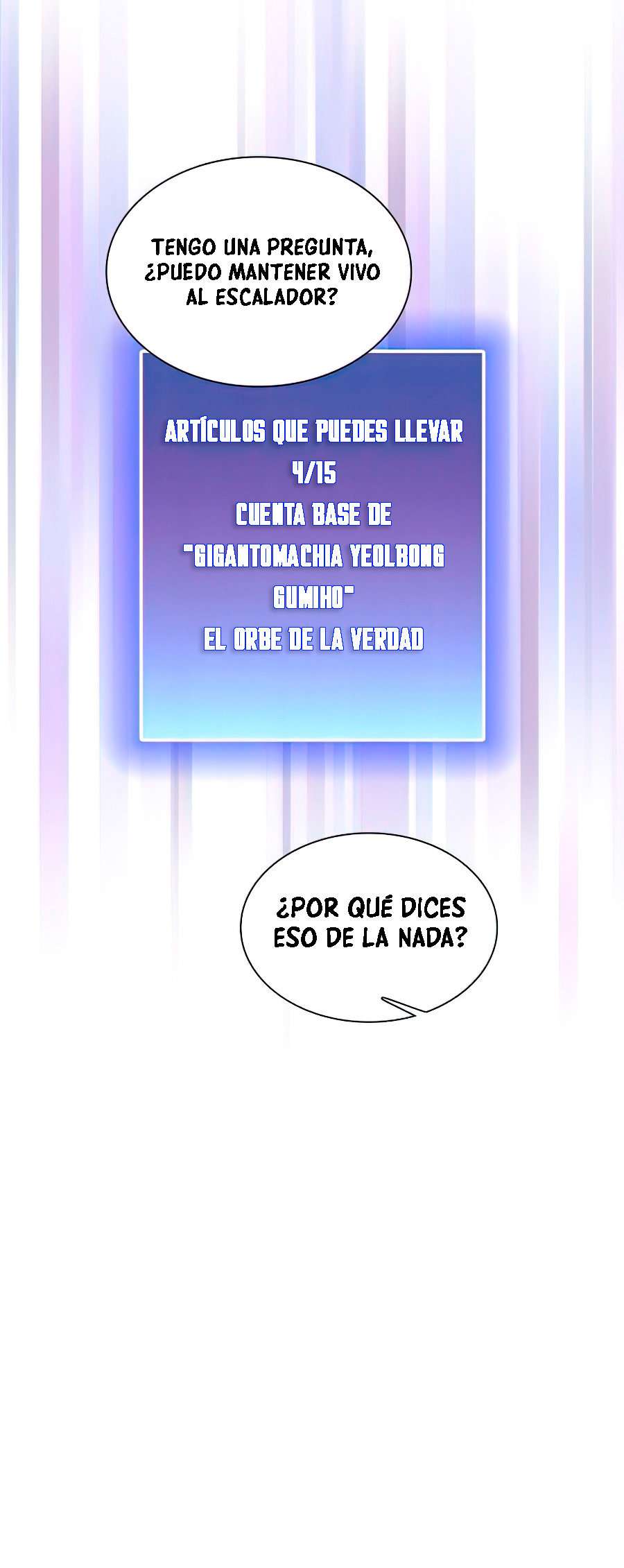 la torre del tutorial con el jugador avanzado capítulo 83 página 53