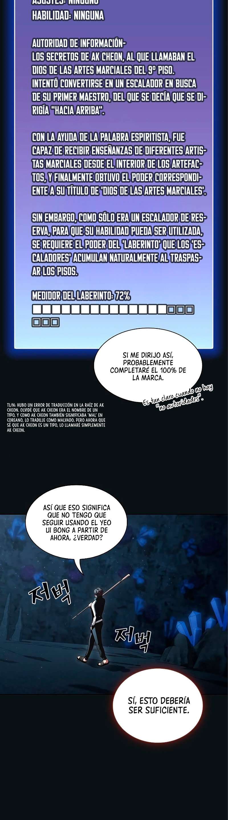 la torre del tutorial con el jugador avanzado capítulo 92 página 19
