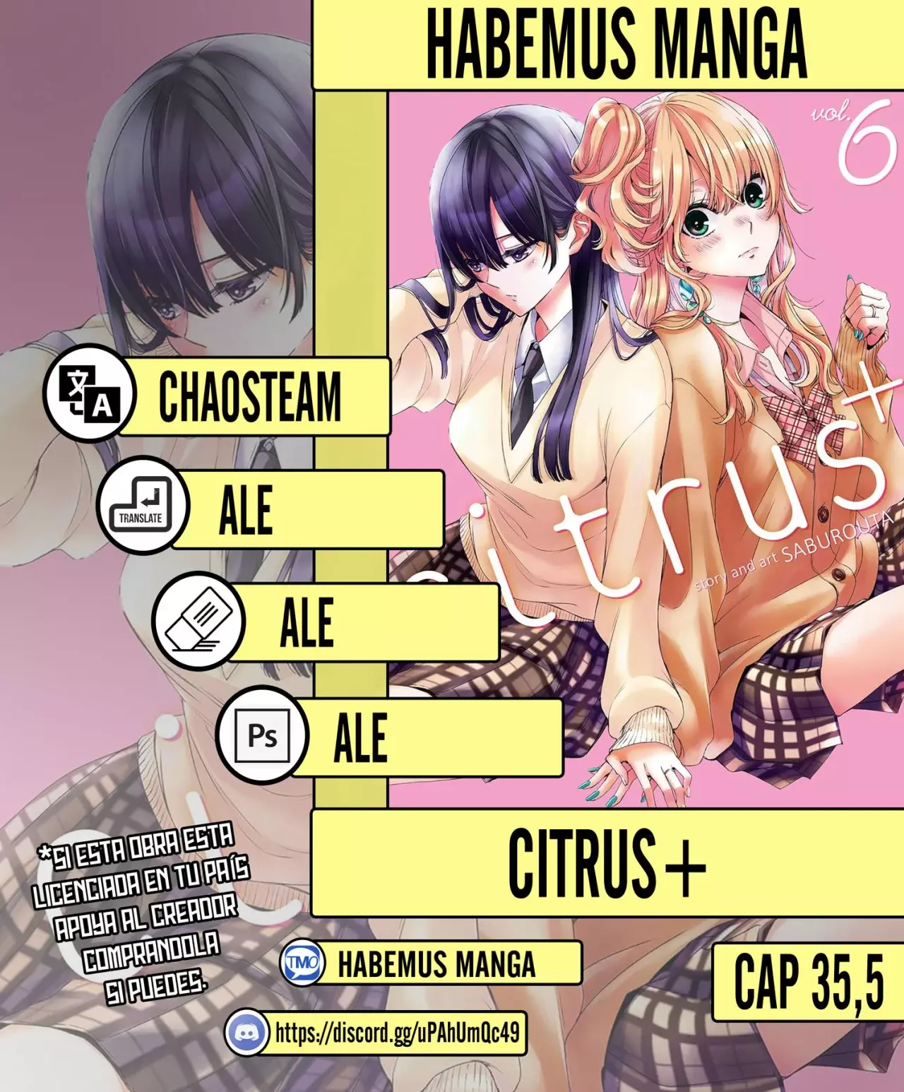 Citrus+ capítulo 35.5 página 1