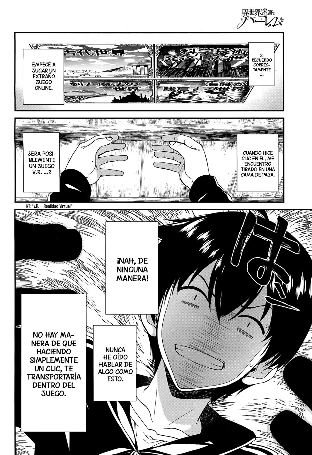 Isekai Meikyuu de Dorei Harem wo capítulo 1 página 5