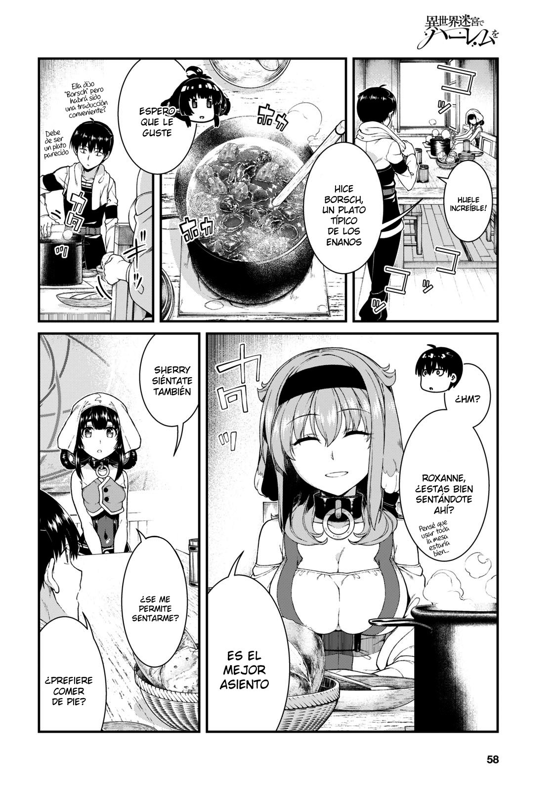 Isekai Meikyuu de Dorei Harem wo capítulo 17.2 página 13
