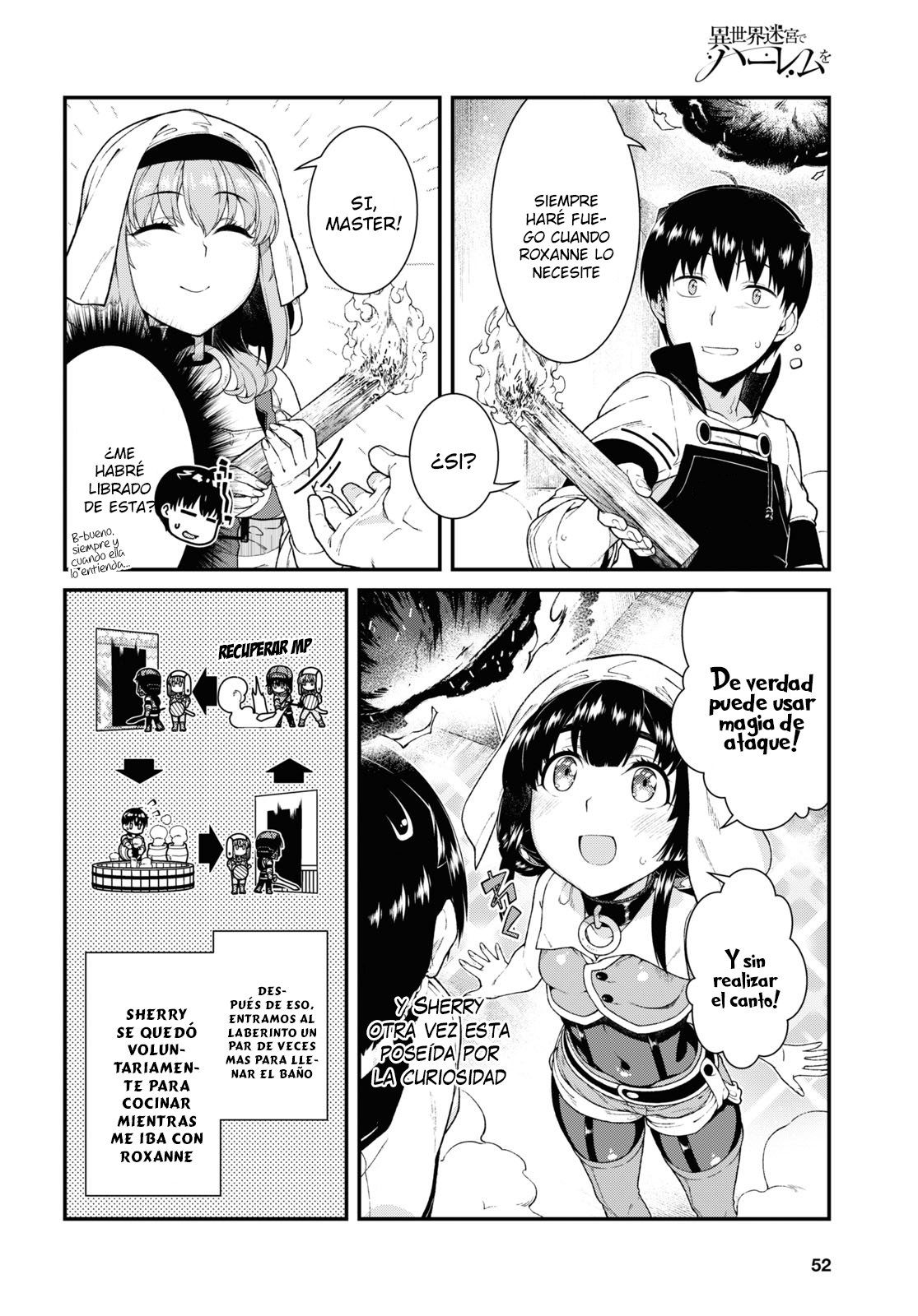 Isekai Meikyuu de Dorei Harem wo capítulo 17.2 página 7