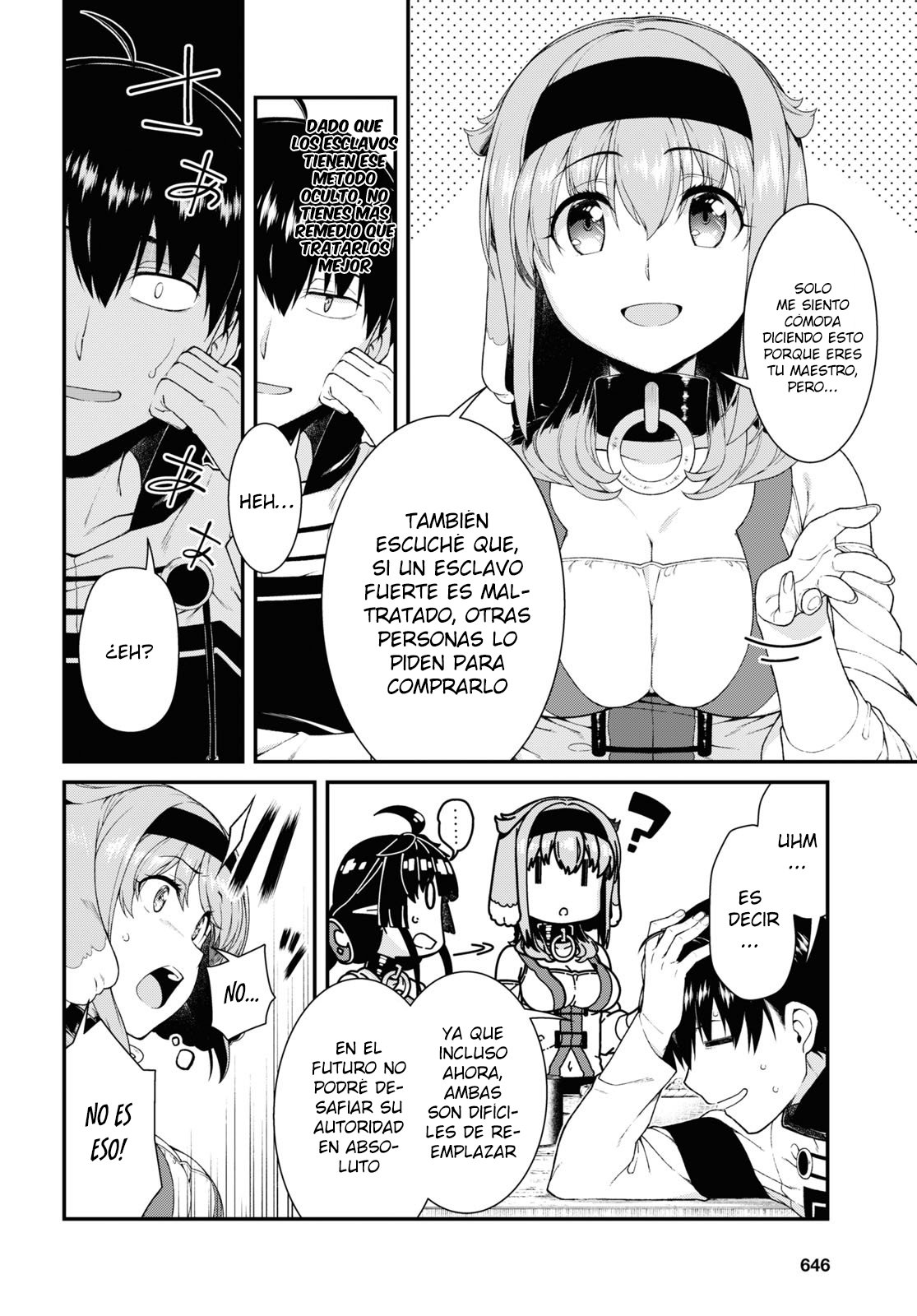 Isekai Meikyuu de Dorei Harem wo capítulo 21.6 página 8
