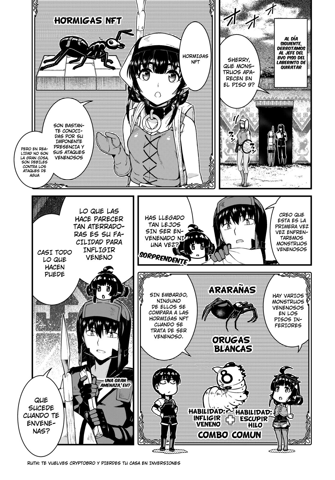 Isekai Meikyuu de Dorei Harem wo capítulo 23.2 página 5
