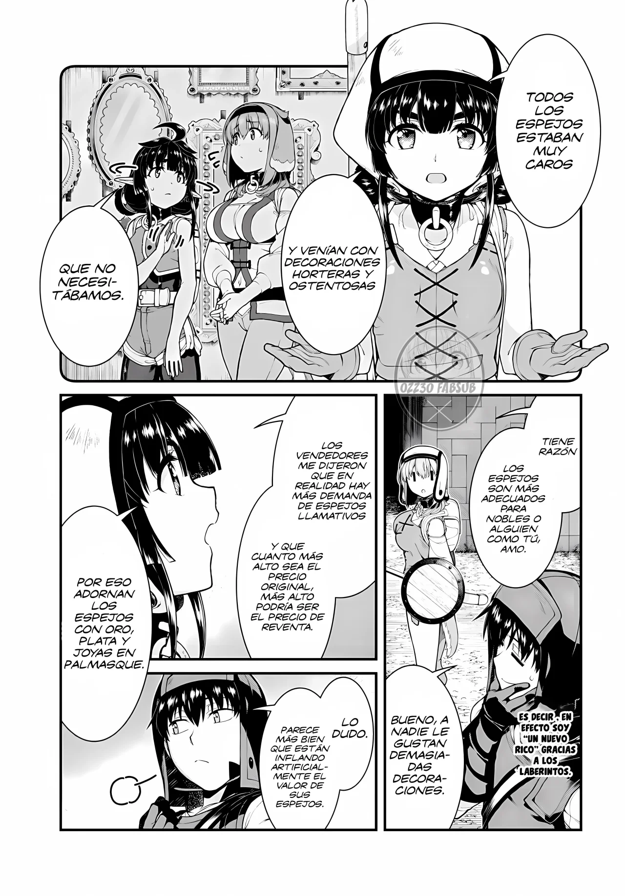 Isekai Meikyuu de Dorei Harem wo capítulo 24.1 página 10