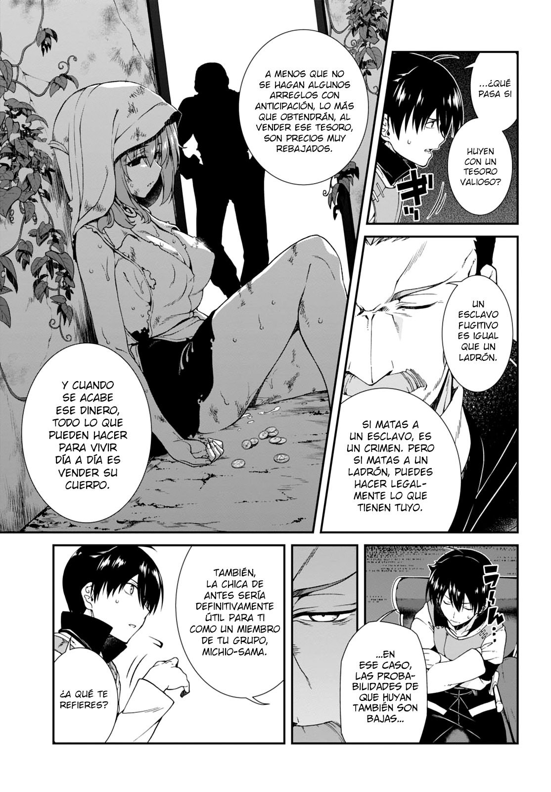 Isekai Meikyuu de Dorei Harem wo capítulo 3.2 página 8
