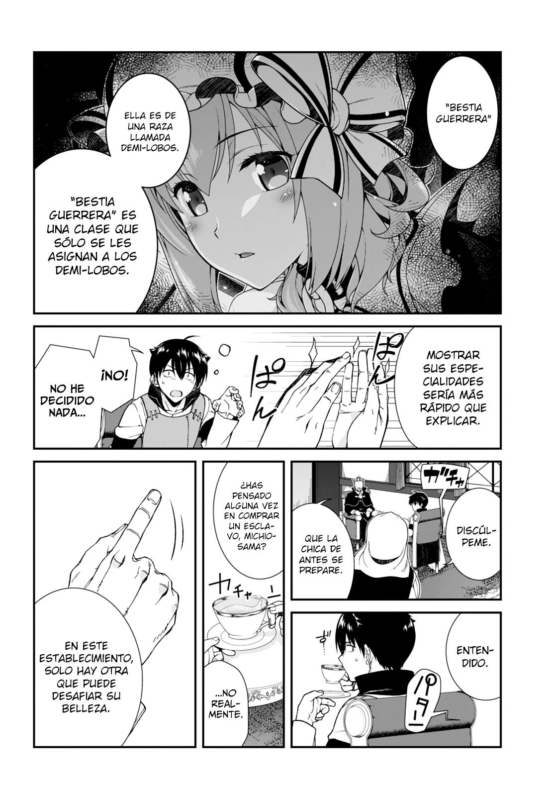 Isekai Meikyuu de Dorei Harem wo capítulo 3.2 página 9