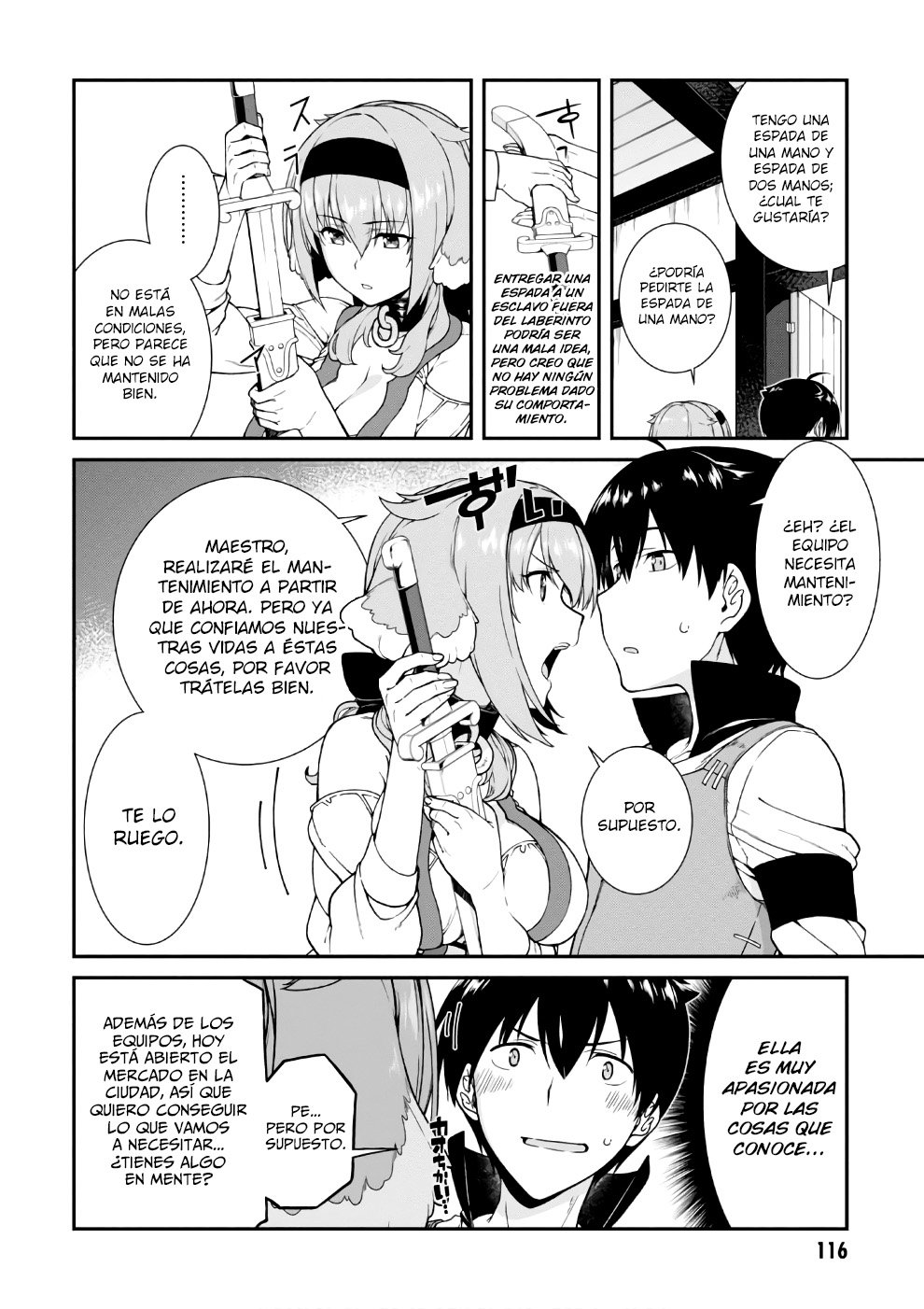 Isekai Meikyuu de Dorei Harem wo capítulo 6 página 13