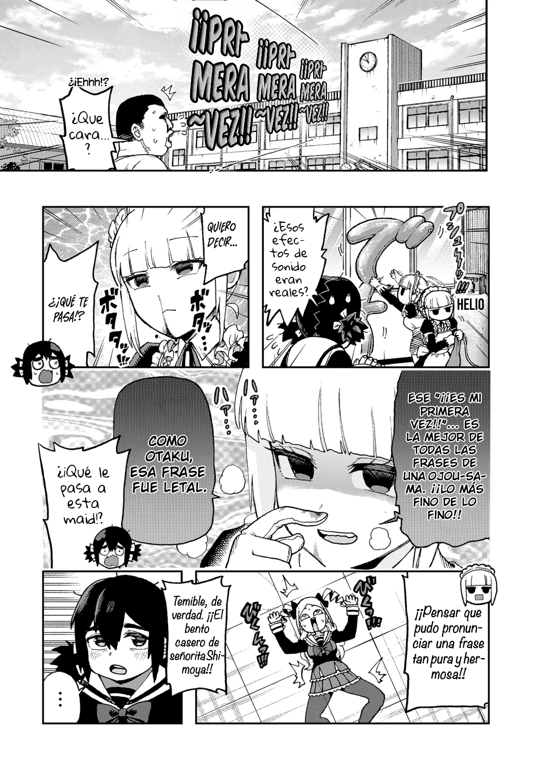 ¡Es mi primera vez! La señorita Okumi se la pasa elogiando a su amiga jodida capítulo 1 página 12