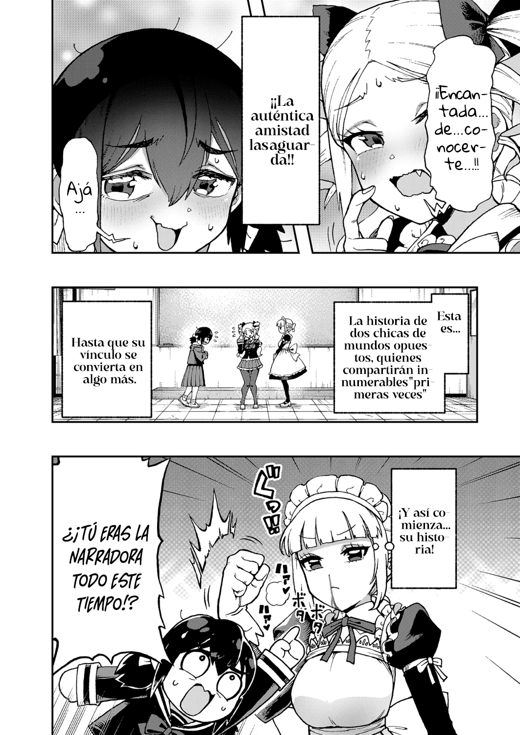 ¡Es mi primera vez! La señorita Okumi se la pasa elogiando a su amiga jodida capítulo 1 página 19