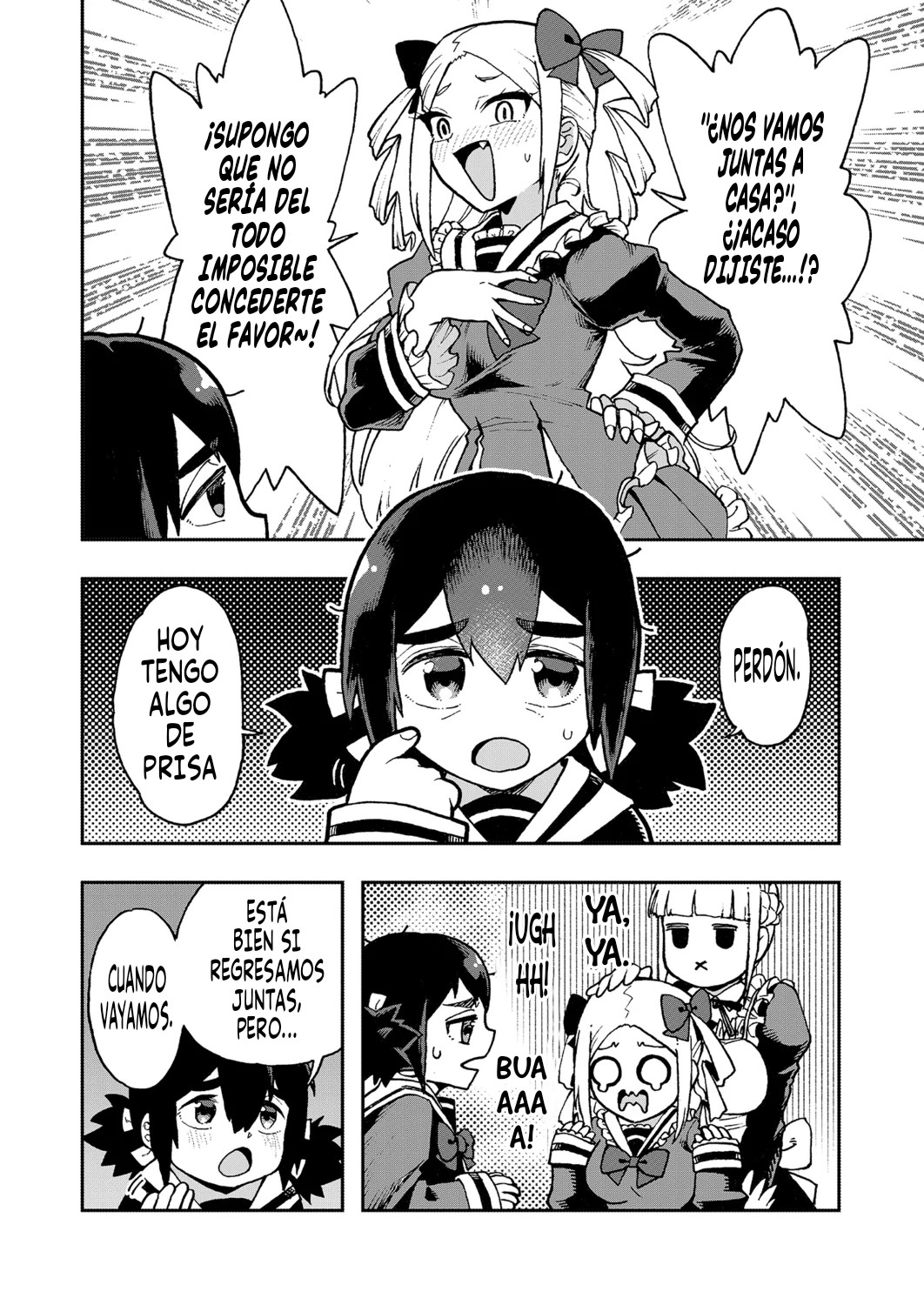 ¡Es mi primera vez! La señorita Okumi se la pasa elogiando a su amiga jodida capítulo 2 página 3