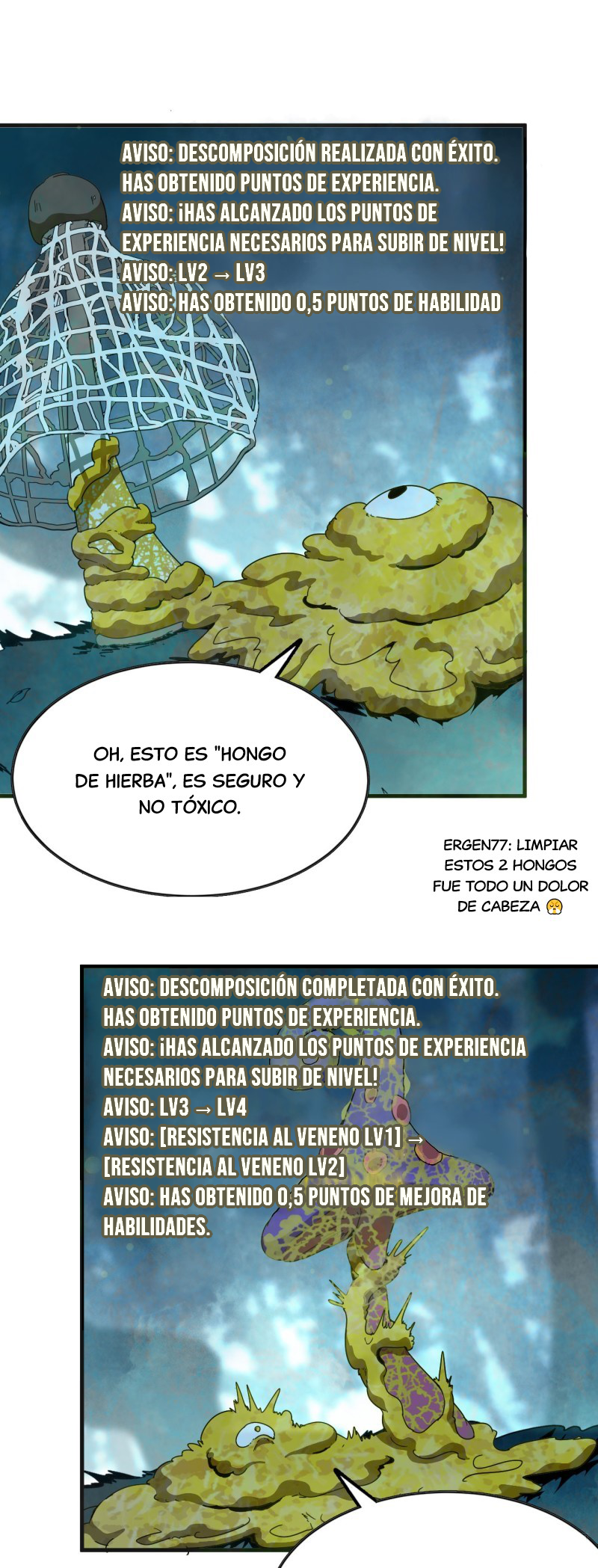 Yo, solo, como un hongo mucilaginoso capítulo 2 página 3