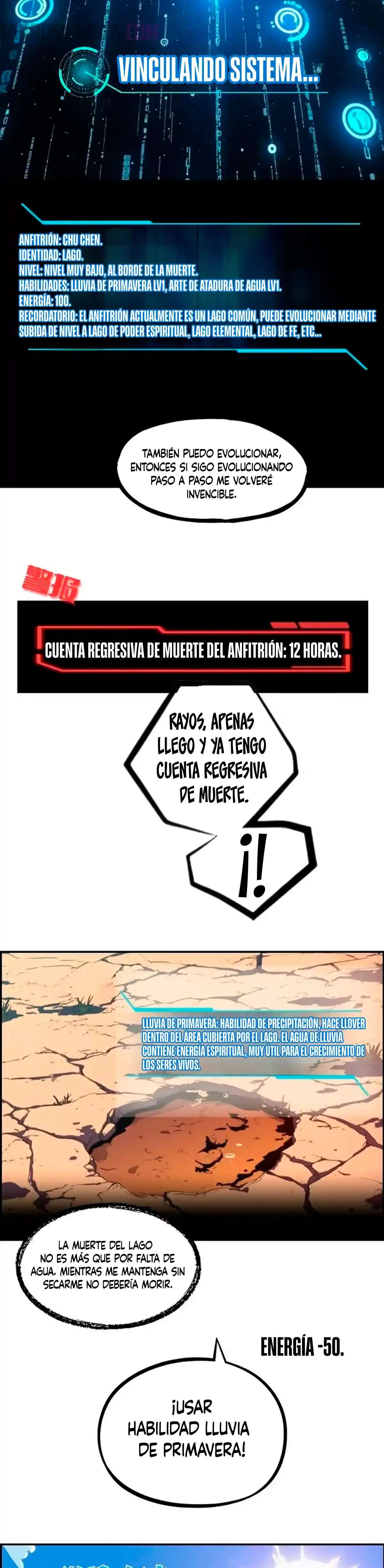 Mi Evolución a Partir de un Lago capítulo 1 página 3