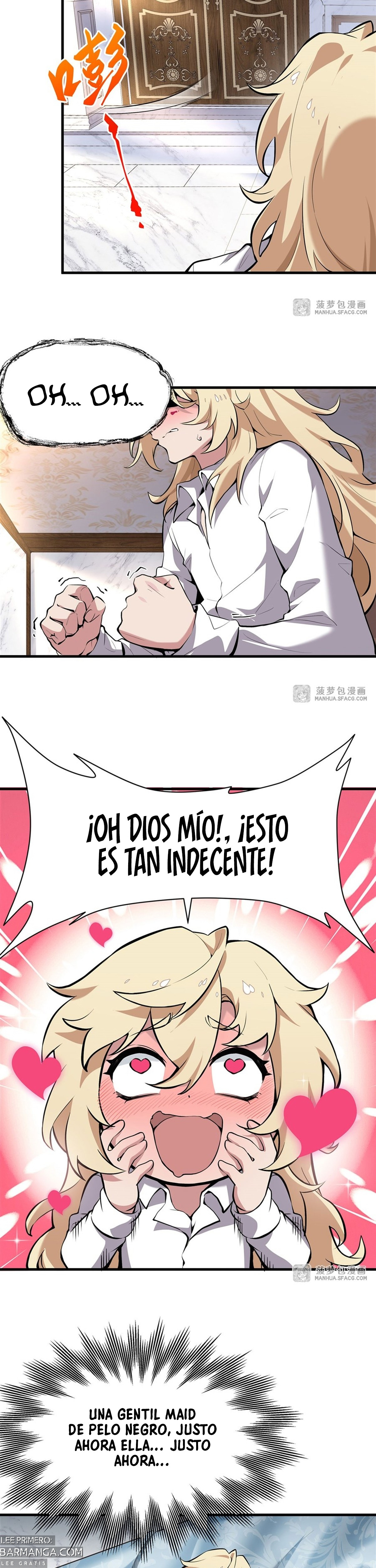 El villano rubio de la novela de la protagonista femenina quiere ser feliz capítulo 1 página 18