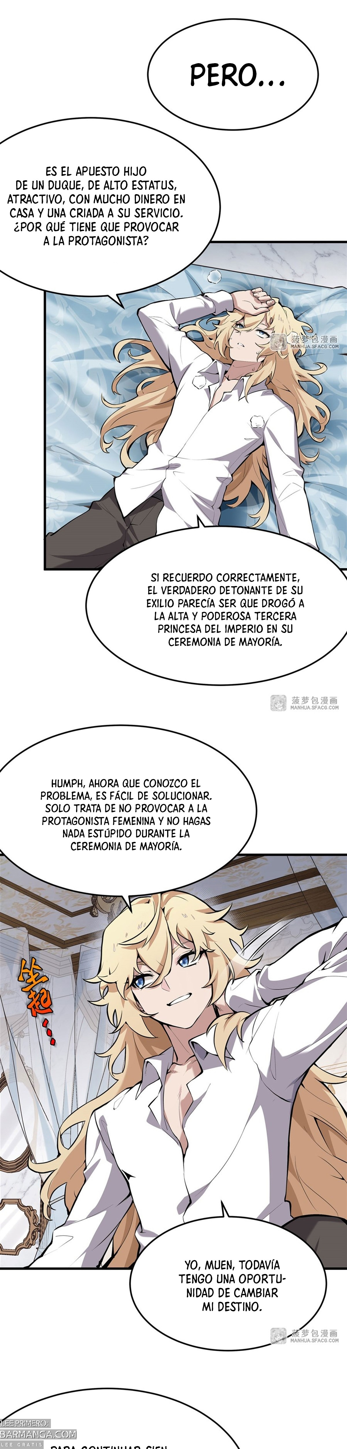 El villano rubio de la novela de la protagonista femenina quiere ser feliz capítulo 1 página 20