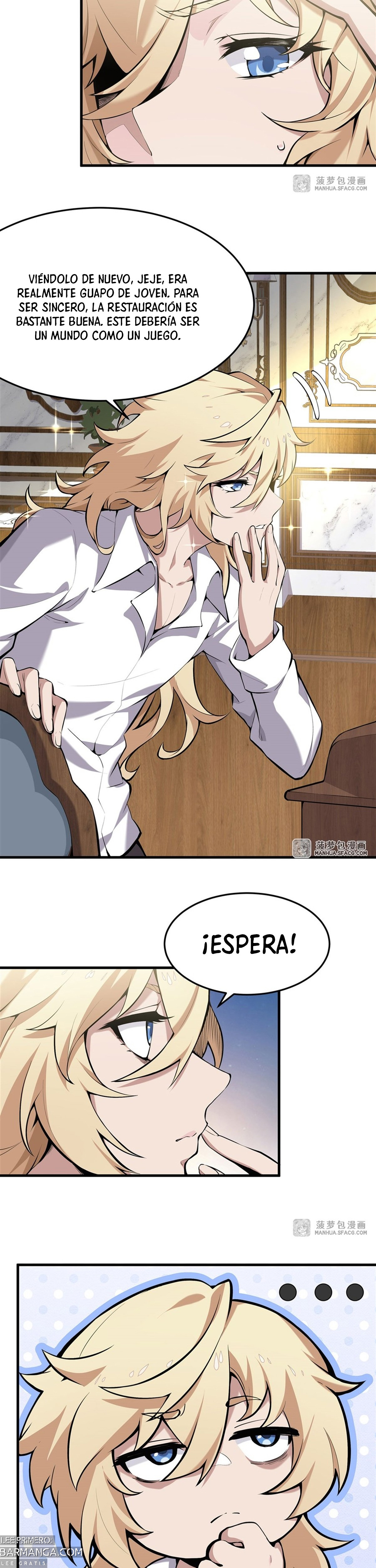 El villano rubio de la novela de la protagonista femenina quiere ser feliz capítulo 1 página 5