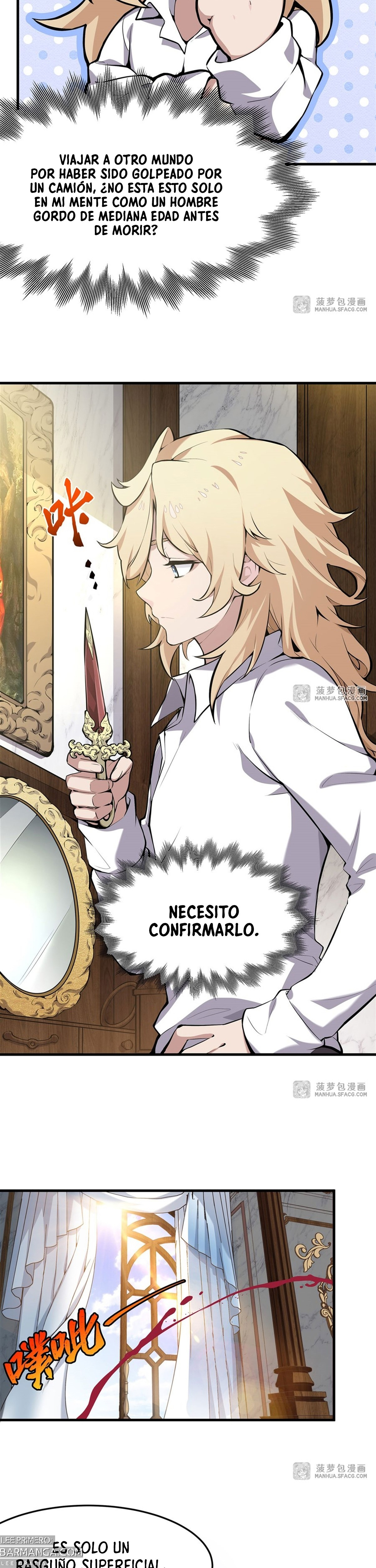 El villano rubio de la novela de la protagonista femenina quiere ser feliz capítulo 1 página 6