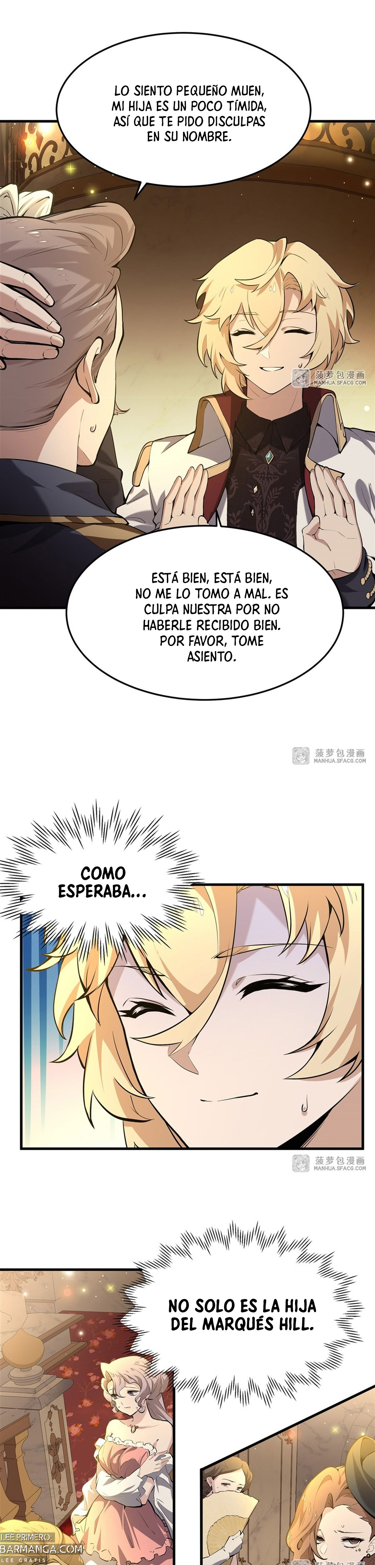 El villano rubio de la novela de la protagonista femenina quiere ser feliz capítulo 4 página 19