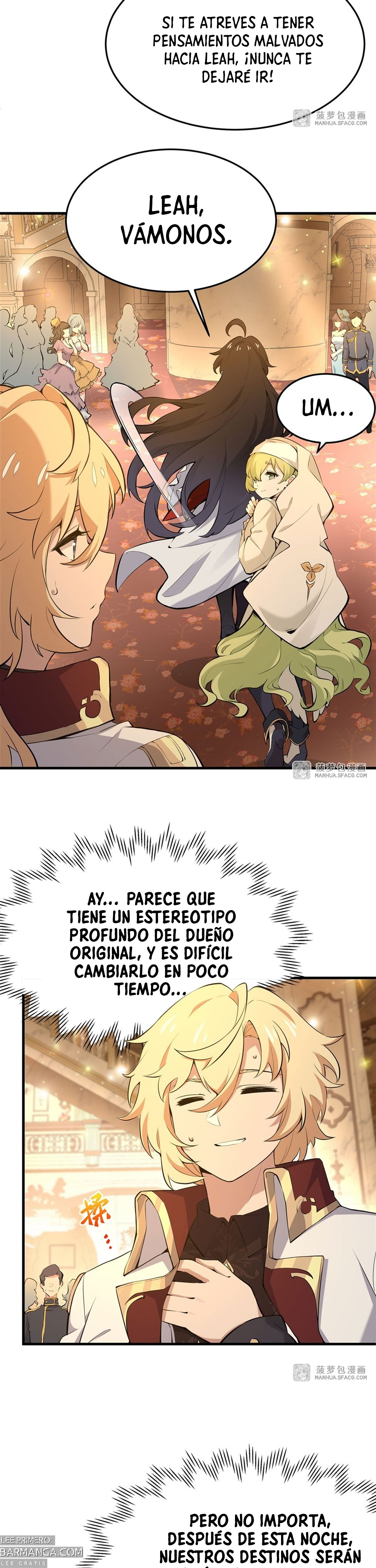 El villano rubio de la novela de la protagonista femenina quiere ser feliz capítulo 5 página 14