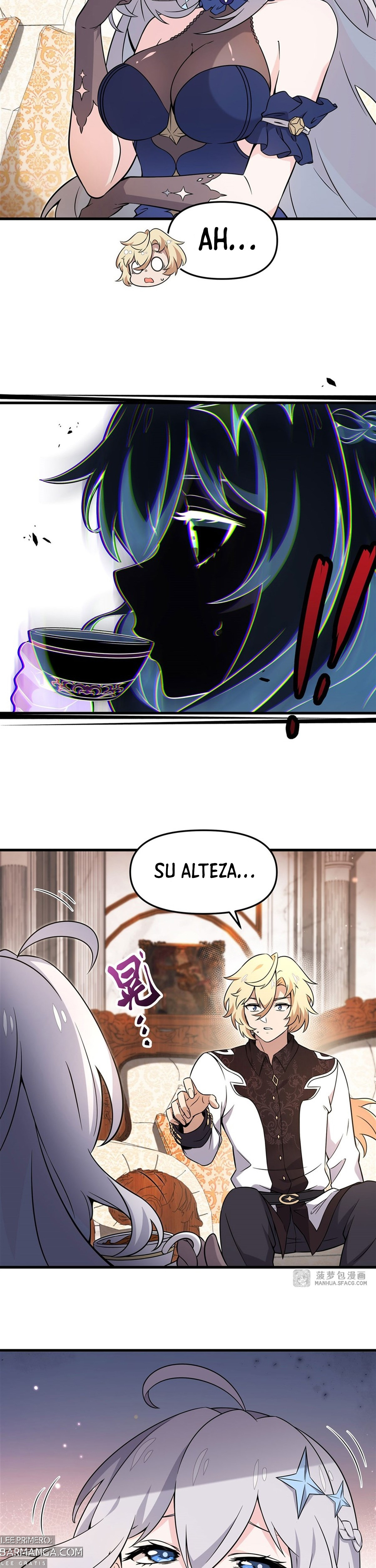 El villano rubio de la novela de la protagonista femenina quiere ser feliz capítulo 6 página 18