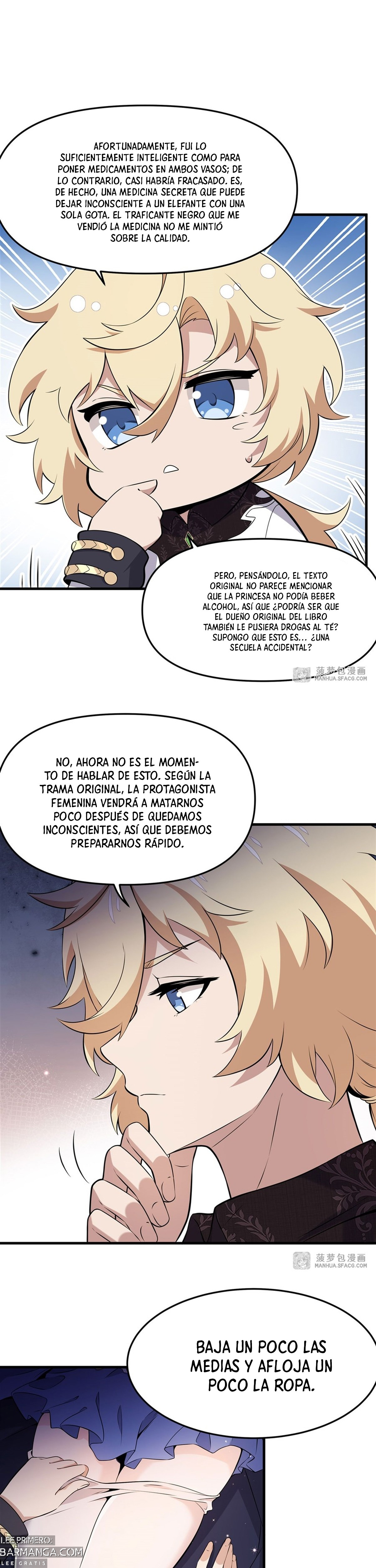 El villano rubio de la novela de la protagonista femenina quiere ser feliz capítulo 6 página 20