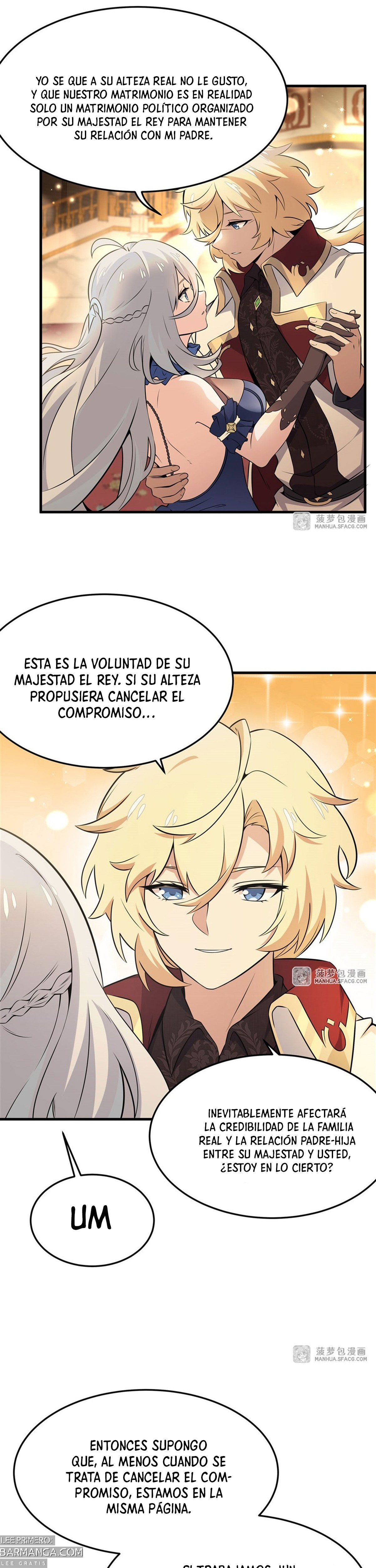 El villano rubio de la novela de la protagonista femenina quiere ser feliz capítulo 6 página 3