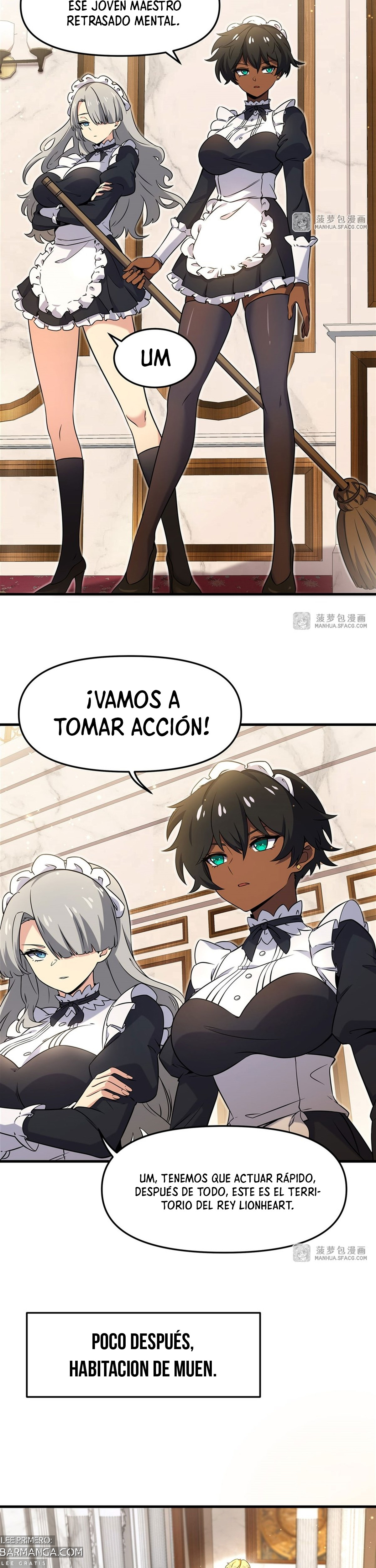 El villano rubio de la novela de la protagonista femenina quiere ser feliz capítulo 6 página 6