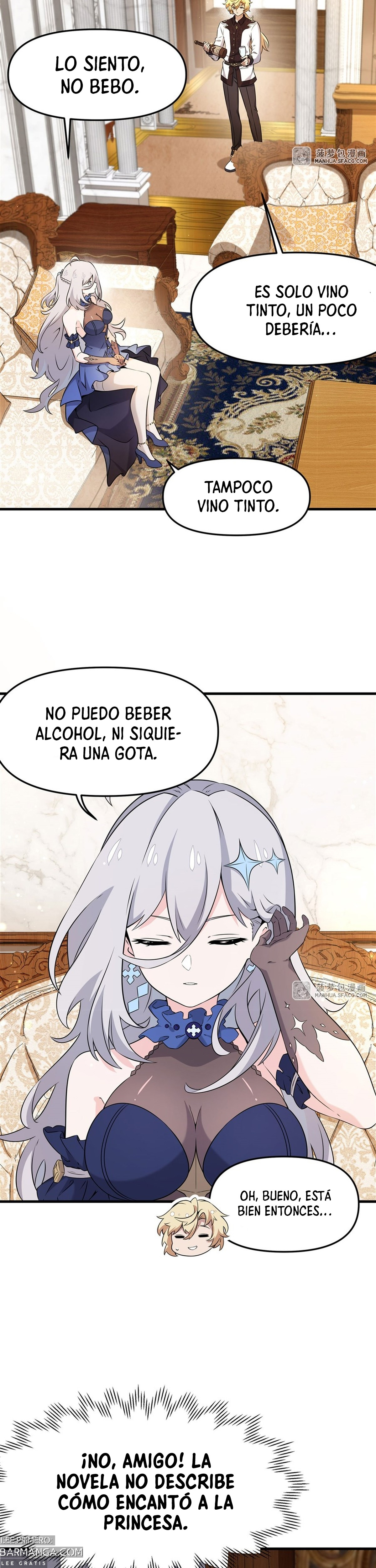 El villano rubio de la novela de la protagonista femenina quiere ser feliz capítulo 6 página 7