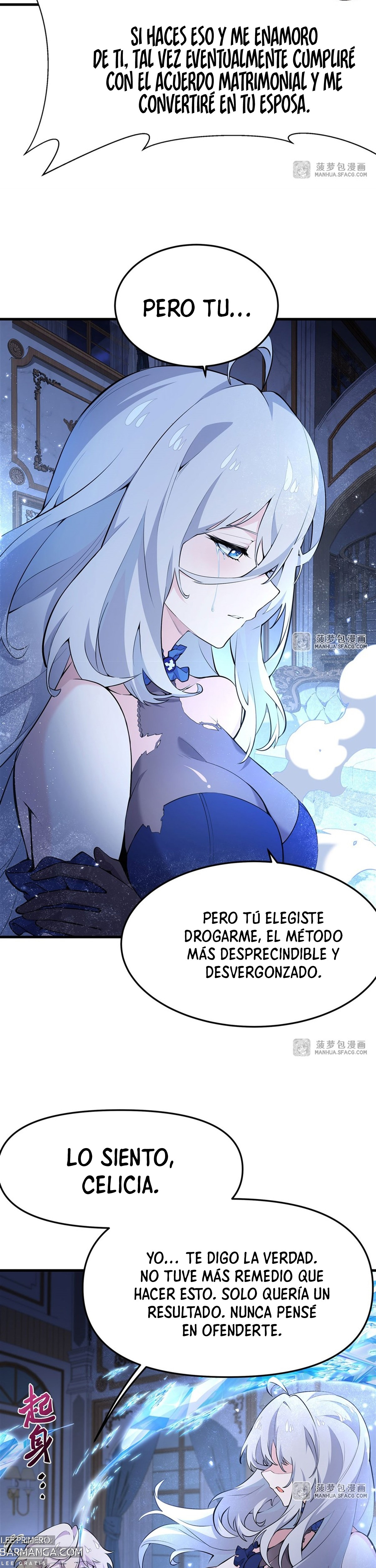 El villano rubio de la novela de la protagonista femenina quiere ser feliz capítulo 8 página 9