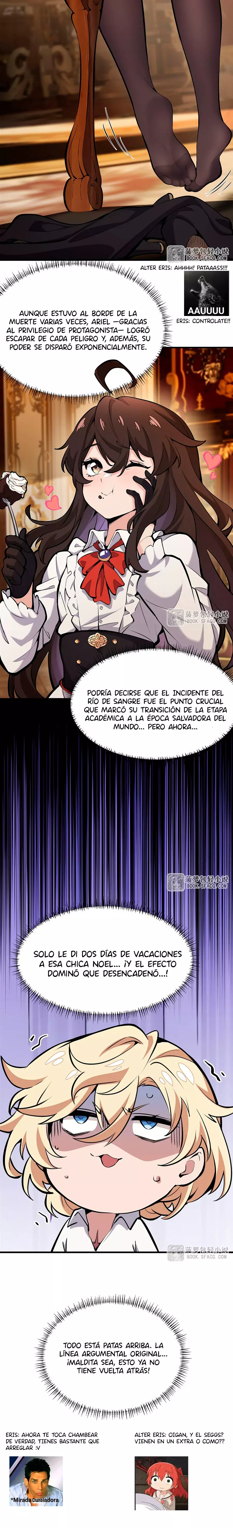 El villano rubio de la novela de la protagonista femenina quiere ser feliz capítulo 12 página 15