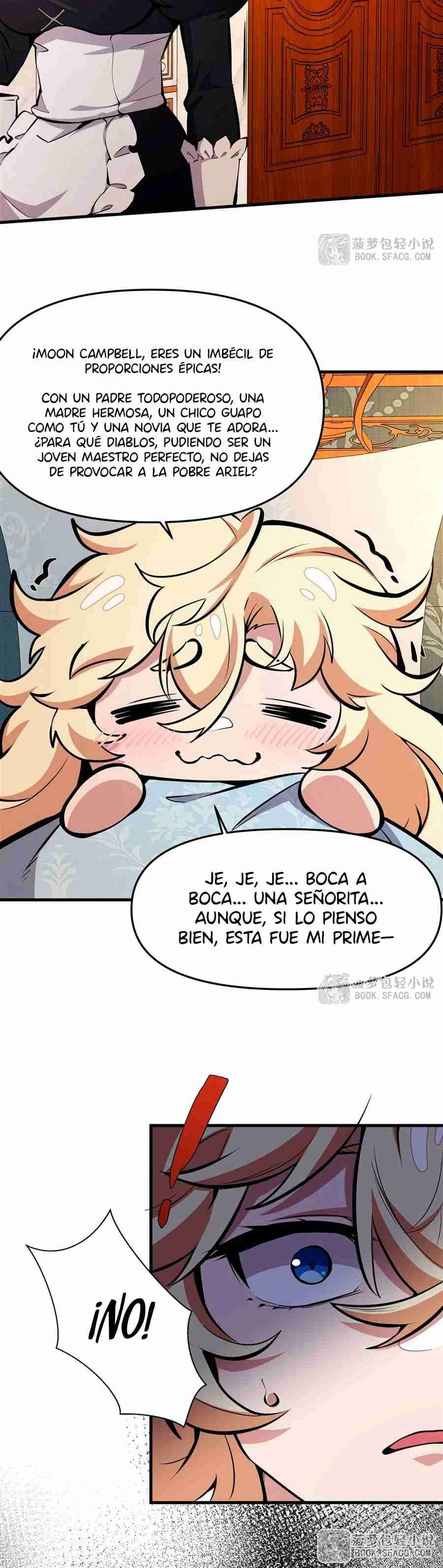 El villano rubio de la novela de la protagonista femenina quiere ser feliz capítulo 12 página 12