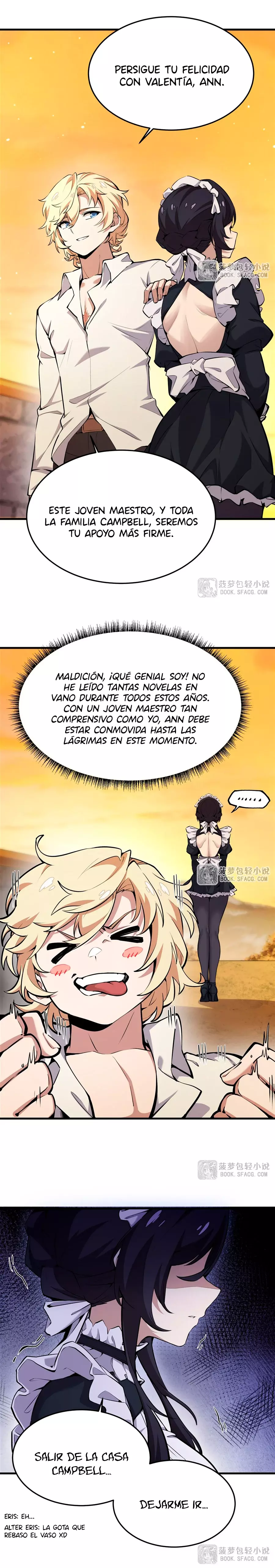 El villano rubio de la novela de la protagonista femenina quiere ser feliz capítulo 16 página 3