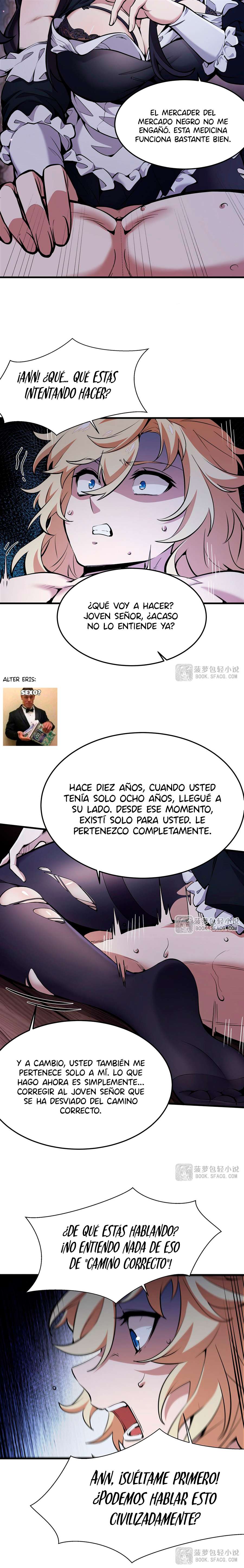 El villano rubio de la novela de la protagonista femenina quiere ser feliz capítulo 16 página 14