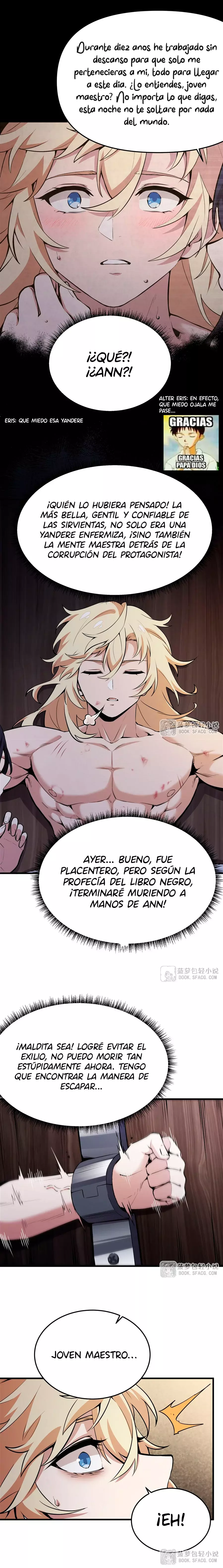 El villano rubio de la novela de la protagonista femenina quiere ser feliz capítulo 17 página 4